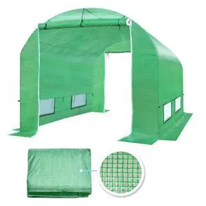 YardGrow 2-Doors Replacement Greenhouse Cover for Larger Walk in Outdoor Yard Plant Gardening Hot House, Cover ONLY (10'x7'x6', Green) YardGrow 2-Doors Replacement Greenhouse Cover for Larger Walk in Outdoor Yard Plant Gardening Hot House, Cover ONLY (10'x7'x6', Green)