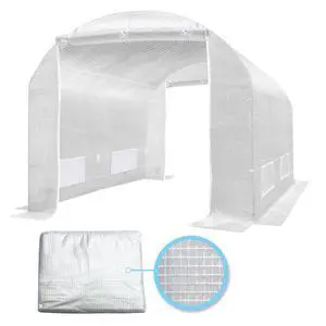 YardGrow 2-Doors Replacement Greenhouse Cover for Larger Walk in Outdoor Yard Plant Gardening Hot House, Cover ONLY (10'x7'x6', White) YardGrow 2-Doors Replacement Greenhouse Cover for Larger Walk in Outdoor Yard Plant Gardening Hot House, Cover ONLY (10'x7'x6', White)