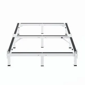 MAF Metal Bed Frame Twin 8 Inches for Box Spring, 9-Legs Support Basics | Foldable Design, Tool-Free, Metal Bed Base, Headboard Attachable, Double Triangular Support, Easy Assembly, Noise Free, White MAF Metal Bed Frame Twin 8 Inches for Box Spring, 9-Legs Support Basics | Foldable Design, Tool-Free, Metal Bed Base, Headboard Attachable, Double Triangular Support, Easy Assembly, Noise Free, White