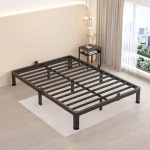 MAF 10 Inch Full Size Metal Platform Bed Frame with Round Corner Legs | Mattress Slide Stopper, 3000 LBS Heavy Duty Steel Slats Support, Noise Free, No Box Spring Needed, Easy Assembly MAF 10 Inch Full Size Metal Platform Bed Frame with Round Corner Legs | Mattress Slide Stopper, 3000 LBS Heavy Duty Steel Slats Support, Noise Free, No Box Spring Needed, Easy Assembly