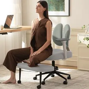 AreShark Criss Cross Office Chair with Armrest Wheels & Stretchable Rotating Footrest, Ergonomic Cross Legged Swivel Chair with Back Support& Adjustable Height for Yoga Kneeling Meditation Home Office AreShark Criss Cross Office Chair with Armrest Wheels & Stretchable Rotating Footrest, Ergonomic Cross Legged Swivel Chair with Back Support& Adjustable Height for Yoga Kneeling Meditation Home Office