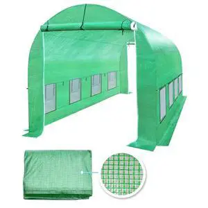 YardGrow 2-Doors Replacement Greenhouse Cover for Larger Walk in Outdoor Yard Plant Gardening Hot House, Cover ONLY (12'x7'x7', Green) YardGrow 2-Doors Replacement Greenhouse Cover for Larger Walk in Outdoor Yard Plant Gardening Hot House, Cover ONLY (12'x7'x7', Green)