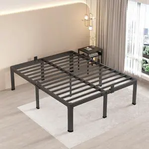 MAF 20 Inch King Bed Frame with Round Corner Legs Mattress Slide Stopper | No Box Spring Needed, Heavy Duty Metal Platform Bed Frames, 18.6" Storage Space, 3000 LBS Steel Slats Support, Easy Assembly MAF 20 Inch King Bed Frame with Round Corner Legs Mattress Slide Stopper | No Box Spring Needed, Heavy Duty Metal Platform Bed Frames, 18.6" Storage Space, 3000 LBS Steel Slats Support, Easy Assembly