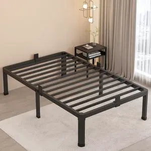 MAF 16 Inch Twin Bed Frames with Round Corner Legs Mattress Slide Stopper | No Box Spring Needed, Heavy Duty Metal Platform Bed Frame, 14.6" Storage Space, 3000 LBS Steel Slats Support, Easy Assembly MAF 16 Inch Twin Bed Frames with Round Corner Legs Mattress Slide Stopper | No Box Spring Needed, Heavy Duty Metal Platform Bed Frame, 14.6" Storage Space, 3000 LBS Steel Slats Support, Easy Assembly