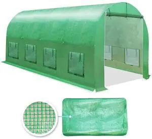 YardGrow Greenhouse Replacement Cover Larger Walk in Outdoor Plant Gardening Greenhouse, Cover ONLY, Frame Does NOT Included (16x7x7 FT) YardGrow Greenhouse Replacement Cover Larger Walk in Outdoor Plant Gardening Greenhouse, Cover ONLY, Frame Does NOT Included (16x7x7 FT)