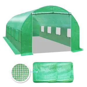 YardGrow Greenhouse Replacement Cover Larger Walk in Outdoor Plant Gardening Greenhouse, Cover ONLY, Frame Does NOT Included (20x10x7 FT) YardGrow Greenhouse Replacement Cover Larger Walk in Outdoor Plant Gardening Greenhouse, Cover ONLY, Frame Does NOT Included (20x10x7 FT)