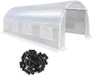 Yardgrow Greenhouse Replacement Cover Half-Transparent Greenhouse Cover Replacement Canopy ONLY, Frame NOT Included (24.6x10x7 FT) Yardgrow Greenhouse Replacement Cover Half-Transparent Greenhouse Cover Replacement Canopy ONLY, Frame NOT Included (24.6x10x7 FT)