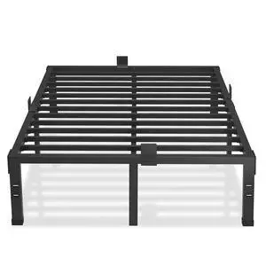 MAF 12 Inch King Size Bed Frame with Mattress Stopper Steel Slats Support | Heavy Duty Platform, No Box Spring Needed, Noise Free, Non-Slip, Easy Assembly, Under-bed Storage Space, Headboard Holes MAF 12 Inch King Size Bed Frame with Mattress Stopper Steel Slats Support | Heavy Duty Platform, No Box Spring Needed, Noise Free, Non-Slip, Easy Assembly, Under-bed Storage Space, Headboard Holes