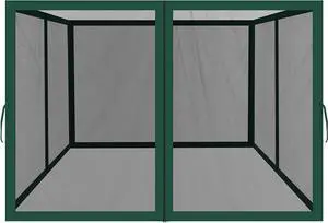 YardGrow Replacement Mosquito Netting Mesh Sidewalls for 10'x10' Gazebo, Mosquito Net Only, 4 Pack (Green) YardGrow Replacement Mosquito Netting Mesh Sidewalls for 10'x10' Gazebo, Mosquito Net Only, 4 Pack (Green)