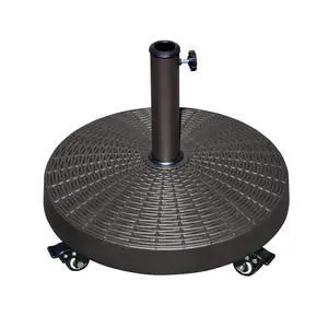 YardGrow 55lbs Patio Umbrella Base Easy Rolling Umbrella Base Heavy-Duty Stand Resin Weights with Wheels for Outdoor Market Umbrella YardGrow 55lbs Patio Umbrella Base Easy Rolling Umbrella Base Heavy-Duty Stand Resin Weights with Wheels for Outdoor Market Umbrella