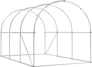 YardGrow Upgraded Galvanized Steel Frame Large Garden Support Arch Frame Climbing Plant Arch Arbor for Climbing Plant Roses Vines Birthday Wedding Party Decoration Pergola Frame (9.8x6.5x6.5 FT) YardGrow Upgraded Galvanized Steel Frame Large Garden Support Arch Frame Climbing Plant Arch Arbor for Climbing Plant Roses Vines Birthday Wedding Party Decoration Pergola Frame (9.8x6.5x6.5 FT)