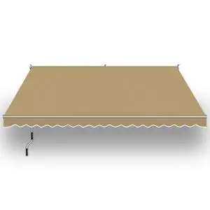 YardGrow 13'x10' Patio Awning Retractable Awning Sun Shade Manual Patio Deck Awning Outdoor (Tan) YardGrow 13'x10' Patio Awning Retractable Awning Sun Shade Manual Patio Deck Awning Outdoor (Tan)