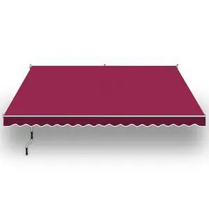 YardGrow 13'x10' Patio Awning Retractable Awning Sun Shade Manual Patio Deck Awning Outdoor (Burgundy) YardGrow 13'x10' Patio Awning Retractable Awning Sun Shade Manual Patio Deck Awning Outdoor (Burgundy)