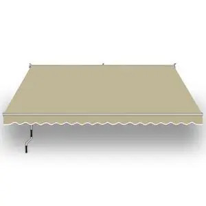 YardGrow 13'x10' Patio Awning Retractable Awning Sun Shade Manual Patio Deck Awning Outdoor (Beige) YardGrow 13'x10' Patio Awning Retractable Awning Sun Shade Manual Patio Deck Awning Outdoor (Beige)