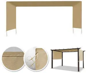 YardGrow 17' L x 6.7' W Universal Replacement Canopy for Pergola Structure Outdoor (Canopy Only) (Beige) YardGrow 17' L x 6.7' W Universal Replacement Canopy for Pergola Structure Outdoor (Canopy Only) (Beige)