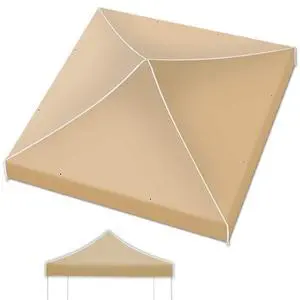 Yardgrow Replacement Canopy for 10'x10' Ez POP UP Tent Instant Gazebo Polyester Cover ONLY(Frame is not Included) (Beige) Yardgrow Replacement Canopy for 10'x10' Ez POP UP Tent Instant Gazebo Polyester Cover ONLY(Frame is not Included) (Beige)