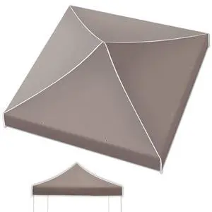 Yardgrow Replacement Canopy for 10'x10' Ez POP UP Tent Instant Gazebo Polyester Cover ONLY(Frame is not Included) (Taupe) Yardgrow Replacement Canopy for 10'x10' Ez POP UP Tent Instant Gazebo Polyester Cover ONLY(Frame is not Included) (Taupe)