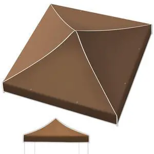 Yardgrow Replacement Canopy for 10'x10' Ez POP UP Tent Instant Gazebo Polyester Cover ONLY(Frame is not Included) (Brown) Yardgrow Replacement Canopy for 10'x10' Ez POP UP Tent Instant Gazebo Polyester Cover ONLY(Frame is not Included) (Brown)
