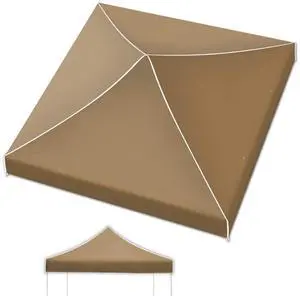 Yardgrow Replacement Canopy for 10'x10' Ez POP UP Tent Instant Gazebo Polyester Cover ONLY(Frame is not Included) (TAN) Yardgrow Replacement Canopy for 10'x10' Ez POP UP Tent Instant Gazebo Polyester Cover ONLY(Frame is not Included) (TAN)
