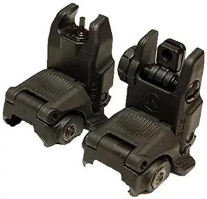Magpul Industries MBUS Generation II Sight Set Front & Rear Color Black Magpul Industries MBUS Generation II Sight Set Front & Rear Color Black
