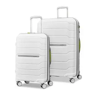 Samsonite Freeform 2-Piece Luggage Set - Carry-On & Large Checked Luggage with Dual Spinner Wheels - Durable Polypropylene Hardshell - TSA Lock, Airline-Approved - Expandable Hard Shell - White/Grey Samsonite Freeform 2-Piece Luggage Set - Carry-On & Large Checked Luggage with Dual Spinner Wheels - Durable Polypropylene Hardshell - TSA Lock, Airline-Approved - Expandable Hard Shell - White/Grey