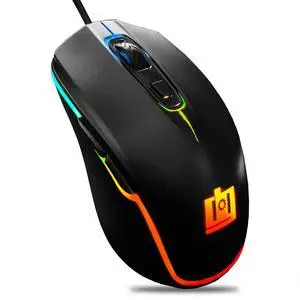 Deco Gear Wired Gaming Mouse | 800-5000 Adjustable DPI | High Precision Optical Mouse | Ergonomic for All Gaming Grips | 11 RGB Backlit Modes | 6 Buttons Deco Gear Wired Gaming Mouse | 800-5000 Adjustable DPI | High Precision Optical Mouse | Ergonomic for All Gaming Grips | 11 RGB Backlit Modes | 6 Buttons