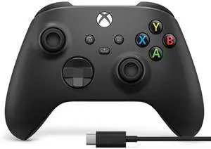 Xbox Core Wireless Gaming Controller + USB-C® Cable Carbon Black Series X|S, One, Windows PC, Android, and iOS Xbox Core Wireless Gaming Controller + USB-C® Cable Carbon Black Series X|S, One, Windows PC, Android, and iOS