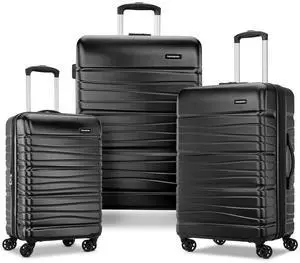 Samsonite Evolve SE Hardside Expandable Luggage with Spinners, Bass Black, 3PC Set (CO/M/L) Samsonite Evolve SE Hardside Expandable Luggage with Spinners, Bass Black, 3PC Set (CO/M/L)