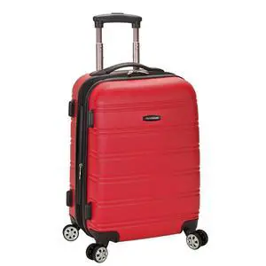Rockland Melbourne Hardside Expandable Spinner Wheel Luggage, Carry-On 20", Red Rockland Melbourne Hardside Expandable Spinner Wheel Luggage, Carry-On 20", Red
