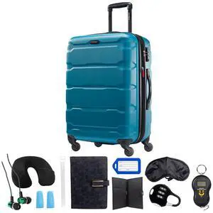 Samsonite Omni Hardside Luggage 28" Spinner Caribbean Blue (68310-2479) Bundle with Deco Gear Ultimate 10pc Luggage Accessory Kit Samsonite Omni Hardside Luggage 28" Spinner Caribbean Blue (68310-2479) Bundle with Deco Gear Ultimate 10pc Luggage Accessory Kit