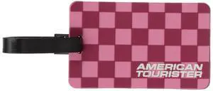 American Tourister Luggage Tag, Cherry Checks, One Size American Tourister Luggage Tag, Cherry Checks, One Size