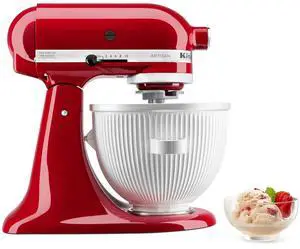 KitchenAid KSMICM Ice Cream Maker for select KitchenAid Stand Mixers | Makes Ice Cream, Fits KitchenAid TIlt-Head Stand MIxers 4.5-Qt and above, Fits KitchenAid Bowl-Lift Mixers 6-Qt and above KitchenAid KSMICM Ice Cream Maker for select KitchenAid Stand Mixers | Makes Ice Cream, Fits KitchenAid TIlt-Head Stand MIxers 4.5-Qt and above, Fits KitchenAid Bowl-Lift Mixers 6-Qt and above