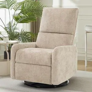 Korser 360° Rocking Chair, Nursery Rocker Chair with Side Pockets, Glider Nursing Chair with Steel Structure Base, Small Chair for Small Spaces, Chenille Swivel Accent Chairs for Living Room, Nursing Korser 360° Rocking Chair, Nursery Rocker Chair with Side Pockets, Glider Nursing Chair with Steel Structure Base, Small Chair for Small Spaces, Chenille Swivel Accent Chairs for Living Room, Nursing