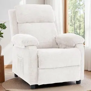 Korser Recliner Chair, Living Room Chairs for Adults, Padded Deep Seat Reading Chair with Side Pockets, Small Recliners for Small Spaces, Lounge Chair for Living Room, Bedroom, and RV (Chenille) Korser Recliner Chair, Living Room Chairs for Adults, Padded Deep Seat Reading Chair with Side Pockets, Small Recliners for Small Spaces, Lounge Chair for Living Room, Bedroom, and RV (Chenille)