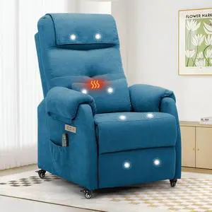 Korser Adult Electric Recliner, Roller Recliner for Small Spaces, Electric Chair with Massage and Heating Functions, USB and Type-C Charging Ports, Fabric Recliners for Living Room and Bedroom Korser Adult Electric Recliner, Roller Recliner for Small Spaces, Electric Chair with Massage and Heating Functions, USB and Type-C Charging Ports, Fabric Recliners for Living Room and Bedroom