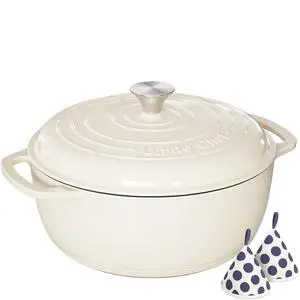 Umite Chef 6QT Enameled Cast Iron Dutch Oven with Lid, Versatile Heavy-Duty Cookware Pot for Baking Bread, Braising, Soups & Stews, Oven & Stovetop Safe with Heat Resistant GlovesCream White Umite Chef 6QT Enameled Cast Iron Dutch Oven with Lid, Versatile Heavy-Duty Cookware Pot for Baking Bread, Braising, Soups & Stews, Oven & Stovetop Safe with Heat Resistant GlovesCream White