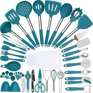 Silicone Kitchen Utensils Set, Umite Chef 43 pcs Cooking Utensils for Nonstick Cookware, Kitchen Tools-Silicone Utensil for Cooking Kitchen Set for Home Kitchen Accessories Set Silicone Kitchen Utensils Set, Umite Chef 43 pcs Cooking Utensils for Nonstick Cookware, Kitchen Tools-Silicone Utensil for Cooking Kitchen Set for Home Kitchen Accessories Set