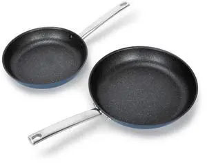 Kitchen Academy 2-Piece Induction Plasma Titanium Frying Pan Set | 9.5" & 11" Skillets, 500°F Oven Safe Professional Cookware, PFAS & PFOA Free Healthy Pan Kitchen Academy 2-Piece Induction Plasma Titanium Frying Pan Set | 9.5" & 11" Skillets, 500°F Oven Safe Professional Cookware, PFAS & PFOA Free Healthy Pan
