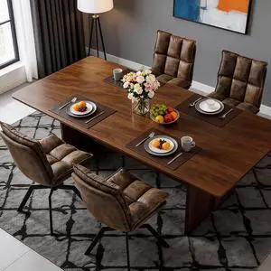 KEEZY Swivel Dining Chairs Set of 4, 360°AUTO Swivel Cat Scratch Resistant Faux Leather Chair with Padded Seat, Sturdy Metal Legs for Dining Room & Living Room KEEZY Swivel Dining Chairs Set of 4, 360°AUTO Swivel Cat Scratch Resistant Faux Leather Chair with Padded Seat, Sturdy Metal Legs for Dining Room & Living Room