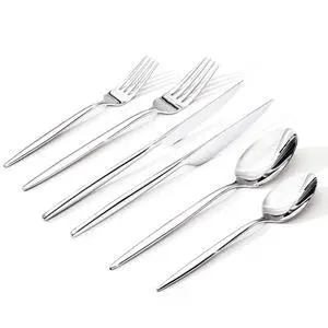 24 Piece Silverware Set for 4 with Steak Knives, 18/10 Stainless Steel | KINGSTONE Flatware set, Mirror Polished Fork Knives Spoon Utensils,Cutlery set for Home Restaurant Wedding, Dishwasher Safe 24 Piece Silverware Set for 4 with Steak Knives, 18/10 Stainless Steel | KINGSTONE Flatware set, Mirror Polished Fork Knives Spoon Utensils,Cutlery set for Home Restaurant Wedding, Dishwasher Safe
