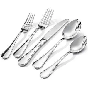 18/10 Stainless Steel Silverware Set for 8, 40 Piece Teardrop Flatware Set | KINGSTONE Heavy Cutlery Set, Mirror Polished Knives Forks and Spoons Utensils, Dishwasher Safe for Home Kitchen Wedding 18/10 Stainless Steel Silverware Set for 8, 40 Piece Teardrop Flatware Set | KINGSTONE Heavy Cutlery Set, Mirror Polished Knives Forks and Spoons Utensils, Dishwasher Safe for Home Kitchen Wedding
