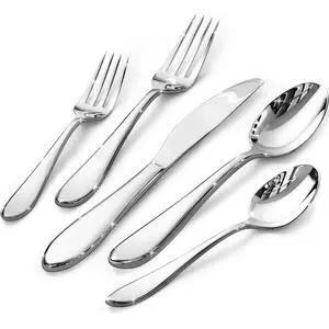 KINGSTONE 40-Piece Silverware Set for 8,18/10 Stainless Steel | Mirror Polished, Dishwasher Safe , for Home, Restaurant, Wedding and Party Use KINGSTONE 40-Piece Silverware Set for 8,18/10 Stainless Steel | Mirror Polished, Dishwasher Safe , for Home, Restaurant, Wedding and Party Use