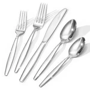 KINGSTONE 18/10 Stainless Steel Silverware Set for 12,60 Piece Flatware Set | Heavy Duty Dining Utensils & Cutlery Set, Mirror Polished Finish, Dishwasher Safe for Home Kitchen, Wedding & Housewarming KINGSTONE 18/10 Stainless Steel Silverware Set for 12,60 Piece Flatware Set | Heavy Duty Dining Utensils & Cutlery Set, Mirror Polished Finish, Dishwasher Safe for Home Kitchen, Wedding & Housewarming