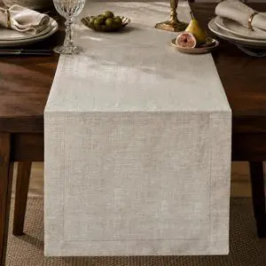 KINGSTONE 100% French Linen Table Runner 108", 210GSM Heavyweight Artisanry, Crease-Free Scroll Packaging, 14x108 for Dinning, Wedding and Side Table, Modern Farmhouse Decor KINGSTONE 100% French Linen Table Runner 108", 210GSM Heavyweight Artisanry, Crease-Free Scroll Packaging, 14x108 for Dinning, Wedding and Side Table, Modern Farmhouse Decor