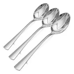 KINGSTONE 8.15-Inch Dinner Spoons (Not Teaspoons), 24-Piece 18/10 Stainless Steel Table Spoon Set, Silver, Food Grade, Dishwasher Safe (Pack of 3) KINGSTONE 8.15-Inch Dinner Spoons (Not Teaspoons), 24-Piece 18/10 Stainless Steel Table Spoon Set, Silver, Food Grade, Dishwasher Safe (Pack of 3)
