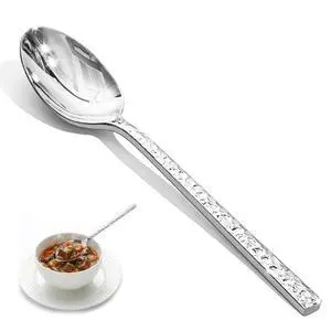 KINGSTONE 20 Piece Hammered Silverware Set and KINGSTONE 4-Piece Hammered Dinner Spoons Set KINGSTONE 20 Piece Hammered Silverware Set and KINGSTONE 4-Piece Hammered Dinner Spoons Set