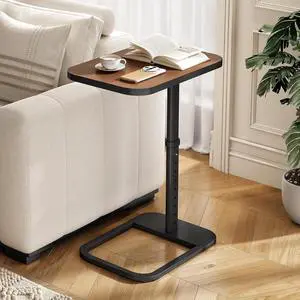 Kitstorack Upgraded TV Tray Table with Panel Lock, 90° Flip-Over Design & Adjustable Height, Sofa Arm Side Table for Eating, Laptop, Couch, Bed, or Small Spaces, Espresso Kitstorack Upgraded TV Tray Table with Panel Lock, 90° Flip-Over Design & Adjustable Height, Sofa Arm Side Table for Eating, Laptop, Couch, Bed, or Small Spaces, Espresso