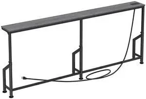 Kitstorack 76.9" Narrow Console Table with Power Outlet for Living Room | Height Adjustment: 24.3"-32.5", 2 AC + USB + USB-C ports, 5.9" wide fits tight spaces, anti-tip screws included Kitstorack 76.9" Narrow Console Table with Power Outlet for Living Room | Height Adjustment: 24.3"-32.5", 2 AC + USB + USB-C ports, 5.9" wide fits tight spaces, anti-tip screws included