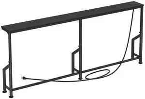 Kitstorack 76.9" Narrow Console Table with Power Outlet for Living Room | Height Adjustment: 24.3"-32.5", 2 AC + USB + USB-C ports, 5.9" wide fits tight spaces, anti-tip screws included Kitstorack 76.9" Narrow Console Table with Power Outlet for Living Room | Height Adjustment: 24.3"-32.5", 2 AC + USB + USB-C ports, 5.9" wide fits tight spaces, anti-tip screws included