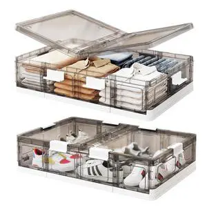 Kitstorack 2 Pack Plastic Under Bed Storage Bins with Lids and 8 Pre-installed Wheels,Rolling Low Rrofile Under bed Containers Box for Clothes Shoes, 37.8 Qt, Long, Clear, Flat, Large Kitstorack 2 Pack Plastic Under Bed Storage Bins with Lids and 8 Pre-installed Wheels,Rolling Low Rrofile Under bed Containers Box for Clothes Shoes, 37.8 Qt, Long, Clear, Flat, Large